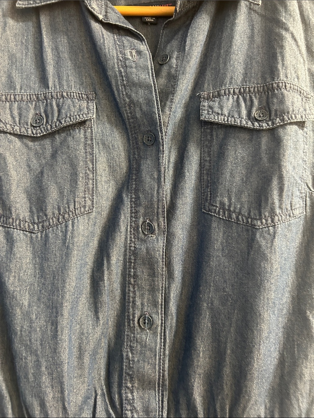 Isaac Mizrahi Denim Blue Sleeveless Jumpsuit Romper - Picture 4 of 9